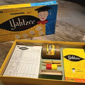 1956 Vintage Yahtzee Dice Game